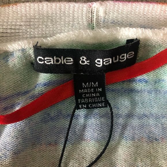 NWT CABLE and GAUGE painterly soft open cardigan - Picture 4 of 5